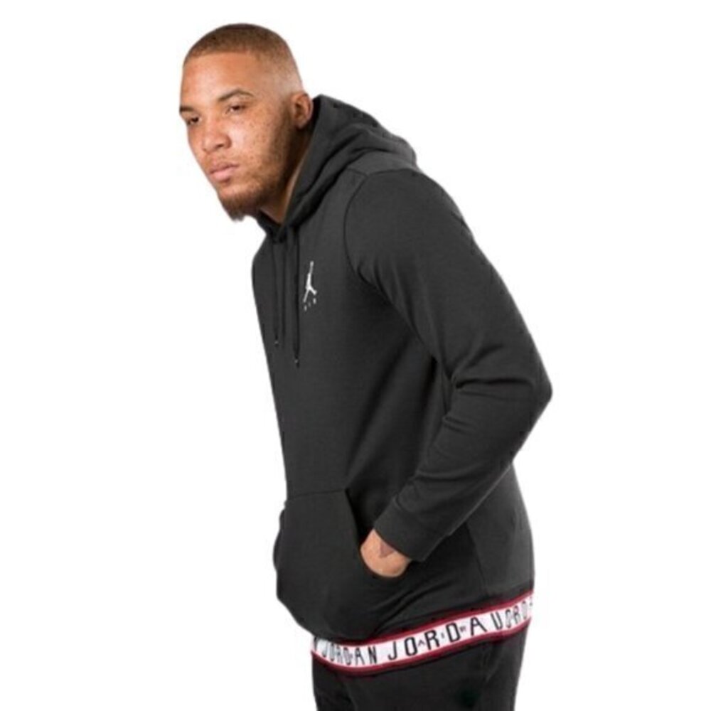 [Air Jordan] Black, White & Red Hoodie - Size S
